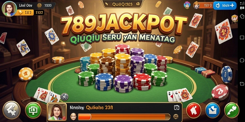 Tampilan menarik gameplay QiuQiu di 789JACKPOT.