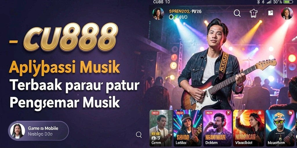 Tampilan menarik dari CU888 saat menikmati musik