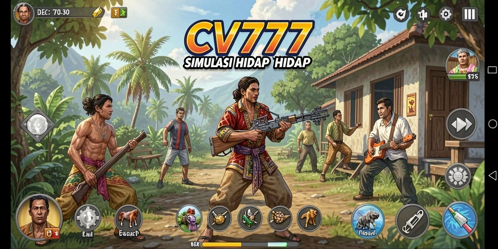 Tampilan gameplay CV777 yang menarik dalam simulasi kehidupan.
