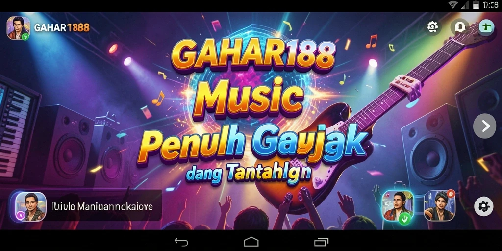 Tampilan gameplay GAHAR188 yang penuh warna dan dinamis.