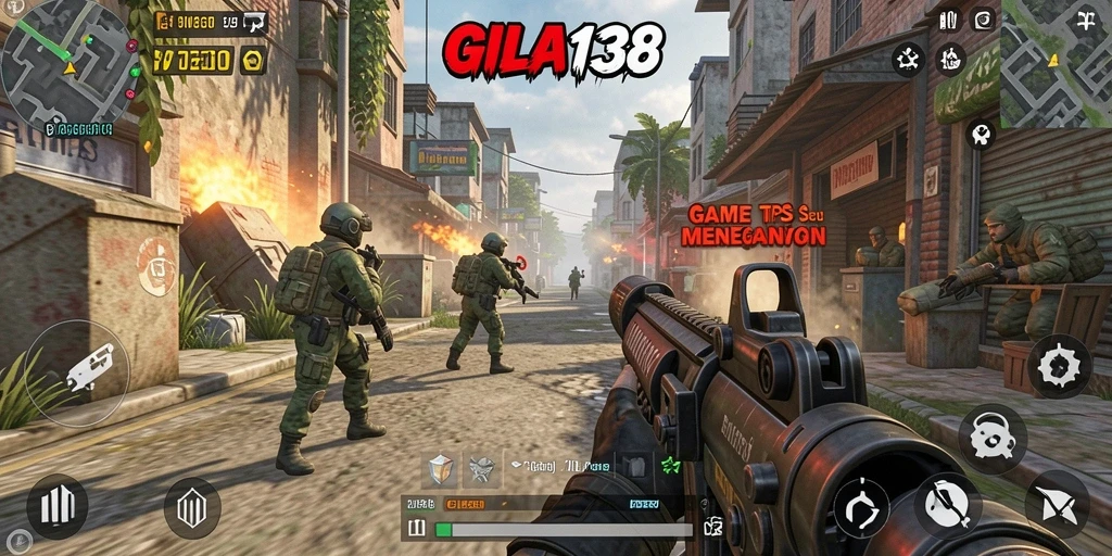 Gameplay seru GILA138 dengan aksi tembak-menembak yang intens.