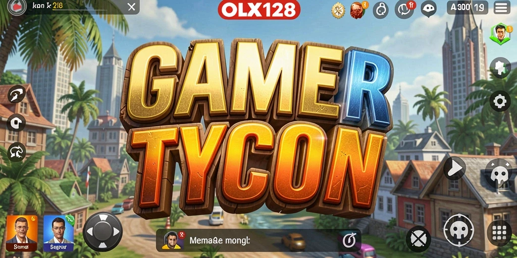 Screenshot utama OLX128 menampilkan gameplay Tycoon yang seru.