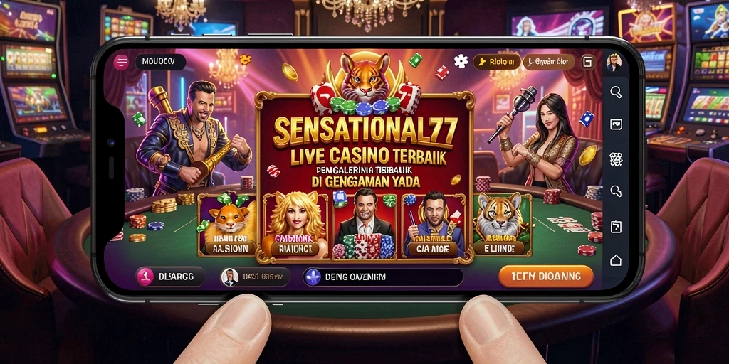 Gameplay SENSATIONAL77 yang menarik dan interaktif di Live Casino.