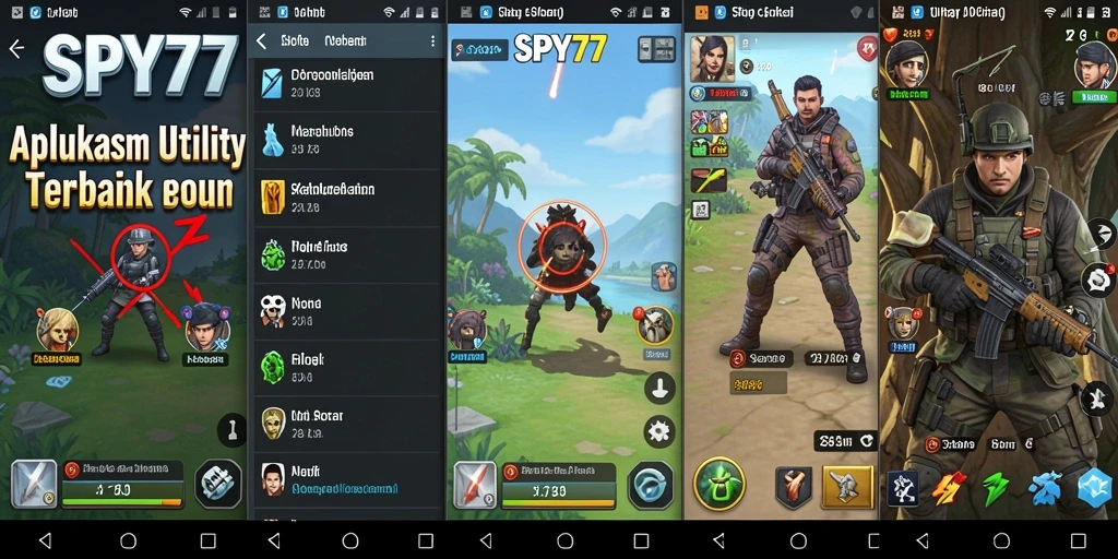 Tampilan antarmuka SPY77 yang intuitif dan fitur utilitas yang membantu.